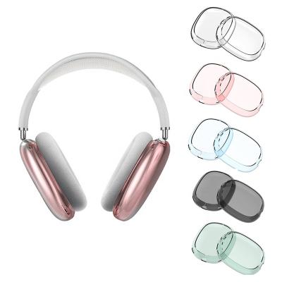 China For AirPods Max Transparent TPU Cover Device For Airpods Max Headphone Soft Silicone Case Clear Protect Sleeve for sale