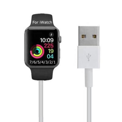 China Magnetic Wireless Smart Watch 2022 Cradle Charger Dock For Apple Watch Series 7 6 5 4 3 2 1 Se iWatch USB Charging Cable for sale