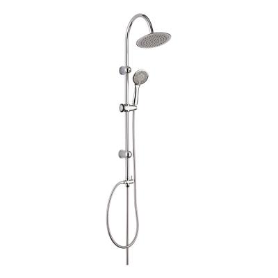 China Without diverter suitable price China mixer column good quality system round faucet shower set for sale