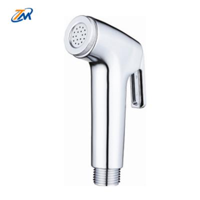 China Without Switch Bathroom Accessories ABS Plastic Material Chrome Plated Toilet Shattaf Bidet Hand Spray for sale