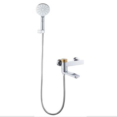 China With TM-1152 Diverter Bathroom Chrome ABS Plastic Rain Hand Shower Head for sale