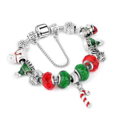 China Other Christmas New Products European And American Creative Jewelry Christmas Tree Beaded Bracelet for sale