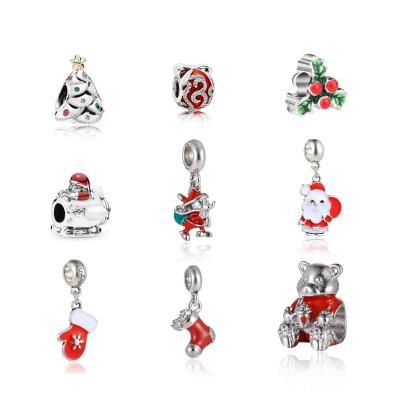 China Jewelry Making DIY Bracelet Necklace Making Hot Christmas Tree Pendant Bead Jewelry Making Kit Accessories Diy Christmas Charms For Christmas Make Custom Bracelet for sale