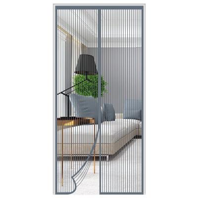 China Magnetic Self Adhesive Door Insect Screen Door Curtain Mesh Anti Fly Curtain Mosquito Waterproof Polyester Net Screens for sale