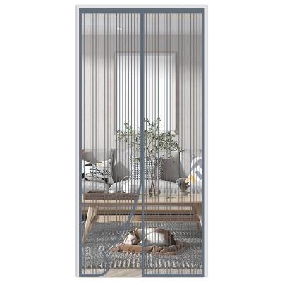 China China Supplier Wholesale Waterproof Polyester Screen Door Mosquito Screen Curtain Magnetic Soft Mesh for sale