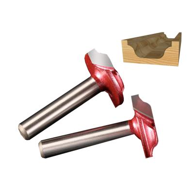 China High Performance Cutting Professional Level Roman Ogee Bit Wood Thin Shank Tideway 3D 6mm Carbide Double Side Carving Cutter for sale