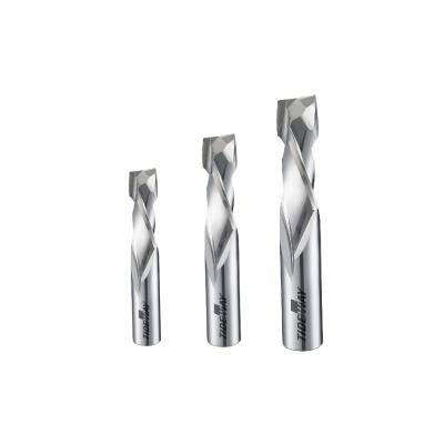 China For Wood Board With Thin Slices Carbide Two Flutes Compression Spiral Bits Double Side Solid Milling Cutter For Woodworking for sale