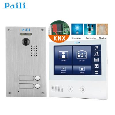 China Handsfree Maintenance KNX Switch Trigger 7inch Screen Smart Home Automation for sale