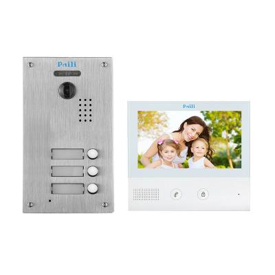 China Built-in IOS APP Android Camera Video Intercom 7 Inch Wifi Door Bell Video Intercom for sale