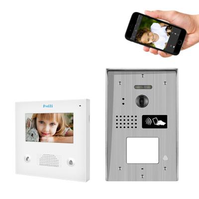 China Touch Screen Video Door Bell Intercom For Villa 2 Wire Video Intercom Waterproof Video Doorphone for sale