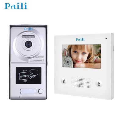 China 2 Wire Multi Video Intercom Apartments Video Building Intercom House Video Door Phone System for sale