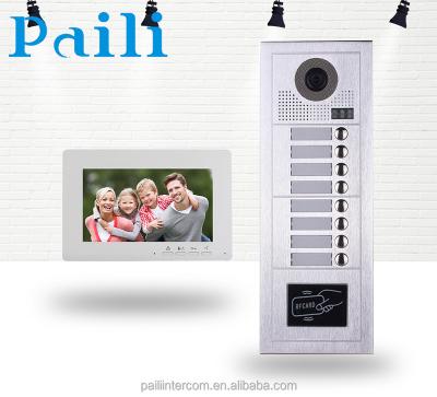 China Outdoor Waterproof Multi Apartment Intercom Most Popular IP Video Building System Surveillance for sale