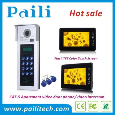 China Monitoring Outdoor Intercoms For Apartment Doorbell Home Security Buildings , Intercoms With Indoor Video Controller Video Door Phone for sale