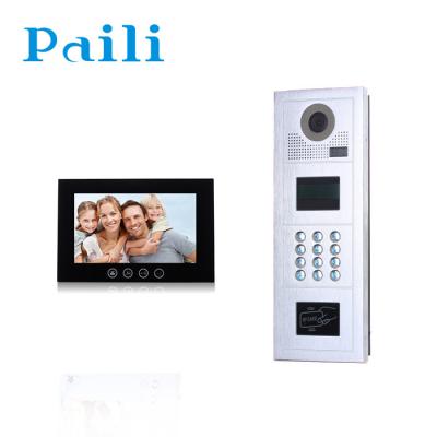 China Cat5 Handless Maintenance / Video 10inch Phone 12 Ethernet Cable Touch Key Smart Apartment Doorbell for sale