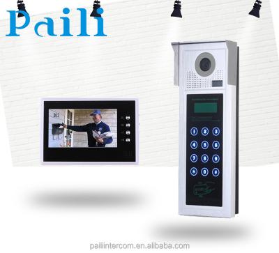 China Video Surveillance Paili Outdoor Door Phone Open Video Call Intercom Doorbell Digital Record Indoor Station Monitor for sale