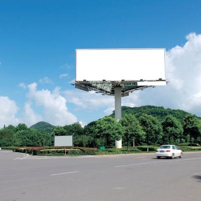 China Road Outdoor Advertising Unipole Advertising Billboard Outdoor Three Side Steel Structure for sale