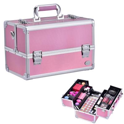 China Wholesale High Quality Portable Aluminum Case Fashion Vanity Professional Makeup Display Case for sale