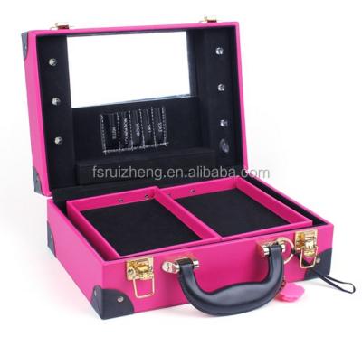 China Professional Kid Children Makeup Case With Lights Makeup Towel for sale