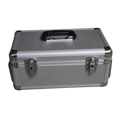 China ABS+MDF+Aluminum Frame Portable Aluminum Barber Tools Suitcase Hairdressing Tool Box Password Case Organizer Box Storage Box for sale