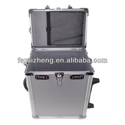 China Pro Plastic Top Open Aluminum Trolley Case With Combination Lock RZ-LTR006-5 for sale