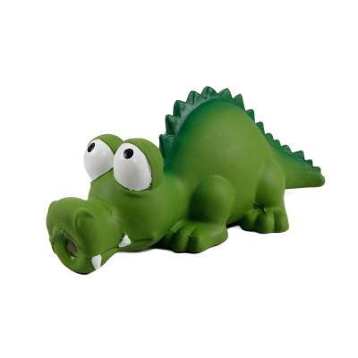 China Lead Free Latex Safe Crocodile Sensory Squeaky Dog Toy For Small Medium Dogs Dogs for sale