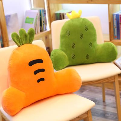 China Wholesale Character Plush Pillow Cartoon Wheelchair Reading Sofa Cushion Cover Set Chair Lumbar Support Home Decor for sale