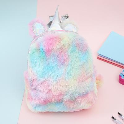 China Amazon Handmade Best Selling Unicorn Backpack Plush Bag for sale