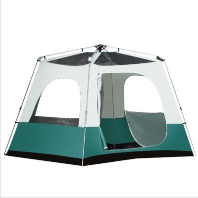 China Diagonal tying type hot sale factory price 5-8 people outdoor tent one bedroom outdoor camping tents large for sale