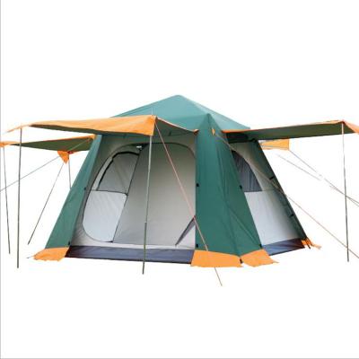 China Diagonal Tying Type 5-8 Person Good Quality Sun Waterproof Shelters Backpacking Tents Hiking Outdoor Activities Camping Tents for sale