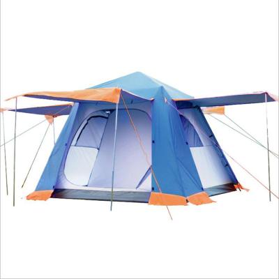 China Diagonal tying type 5-8 people tent family tent family outdoor automatic multi-person rainproof hydraulic camping tent for sale