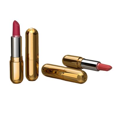 China Wholesale Cosmetic Cheap Gold Transparent Custom Packaging Lipstick Round 4g Empty for sale