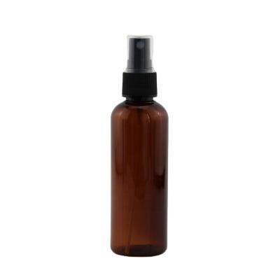 China Cosmetic Customize Logo Wholesale Bulk Empty 100ml For Alcohol Amber Mist Plastic Bottles Spray for sale