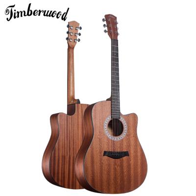 China Flawless D Shape Acoustic Guitar 41 Inch Size Guitar Top Sapele Top Sapele Fingerboard Technical Wood Acoustic Guitar for sale