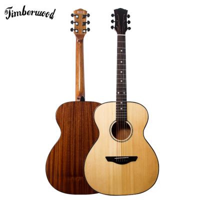 China Stika Solid Fir 40 Inch OM Guitar Flawless Top Solid Top Sapele Acoustic Guitar For Factory Wholesale for sale