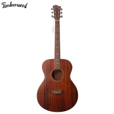 China 40 GS Inch Mahogany Wood Body Top Mahogany Wood Guitar Solid Acoustic Guitar for sale