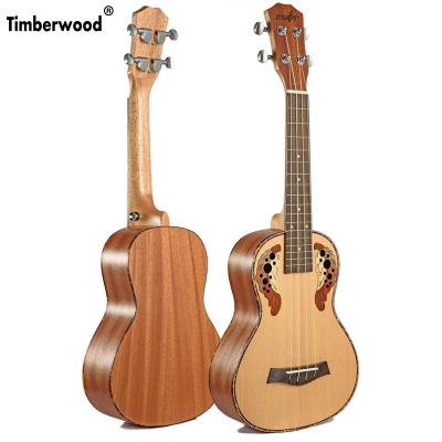 China Factory wholesale OEM 23 inch matte finish rosewood concert ukulele on sound thirty one ovation handmade ukulele sapele for sale