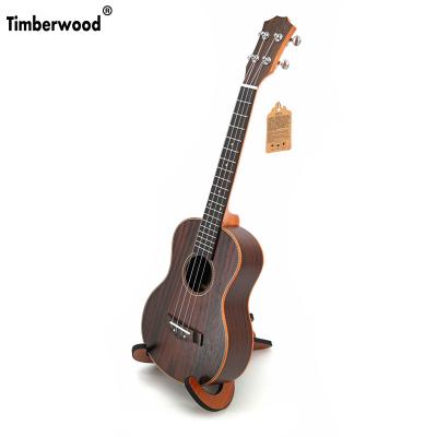 China Handmade 23 Inch Rosewood Concert Ukulele Matte Finishing All Rosewood Ukulele For OEM Factory Wholesale for sale