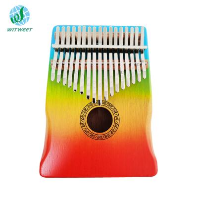 China Hotsale 17 Key Kalimba Thumb Piano Kalimba Musical Instrument Toy Solid Body Amazon Mahogany For Kids Factory for sale