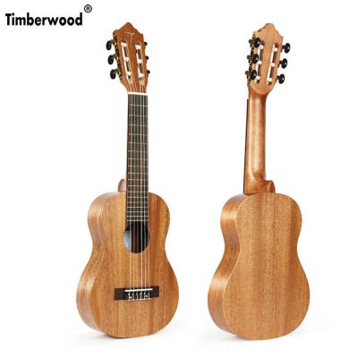 China High quality classic mahogany guitalele headstock solid mahogany guitarlele top 28 inch ready to ship factory for sale