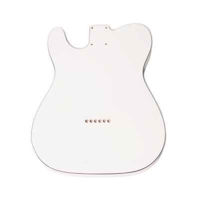 China GUITAR Factory Customized Colors Solid Body Guitar Nitro Alder Body Unfinished Electric Hollow White Guitar for sale