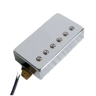 China Electric Pickup Guitar Split Pickup Bobbin Electric Pickup Guitar with Chrome Cover and 4 Word Lead Brass Wire for sale