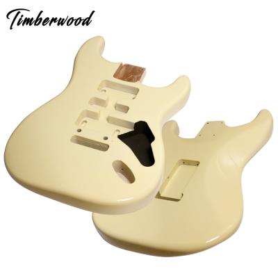 China Early Good Quality White Color Body GUITAR Electric Guitar Alder Body American White For Aftermarket Unfinished Body Factory for sale