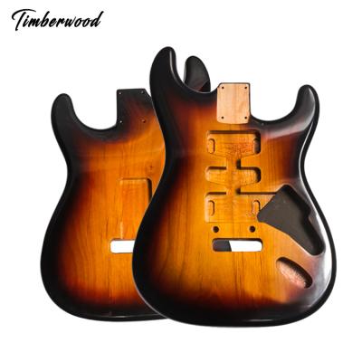 China Handmade custom GUITAR guitar body lacquer finish electric guitar nitro body for stratocaster electric guitar body white made wholesale for sale