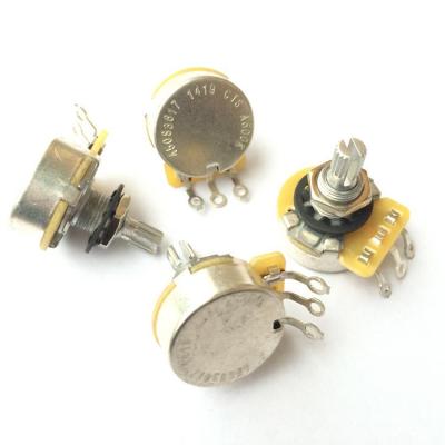 China GUITAR Gold Color A250K B250K A500K B500K Guitar Pots Guitar Brass Potentiometer CTS for sale