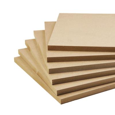 China Hot Sale 19mm Plain MDF Board Eco-friendly Moisture Proof Fabrics MDF Raw Wood Sheet for sale