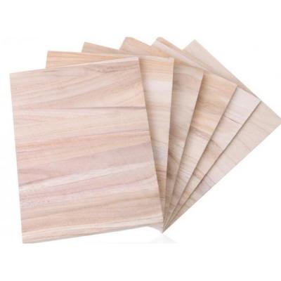 China Wipe clean washable surface/non-toxic best quality original factory laminated plain style paulownia solid wood wholesale panel for sale