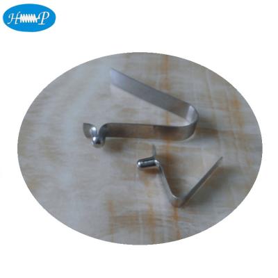 China Spiral V Shape Button Spring Clip Cheap Metal Stamping Part for sale