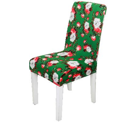 China Single Stretch Seat Covers Printed Elastic Chair Covers Large Decorative Elastic Fabric For Dining Room Hotel Home Kitchen, Dining Room for sale