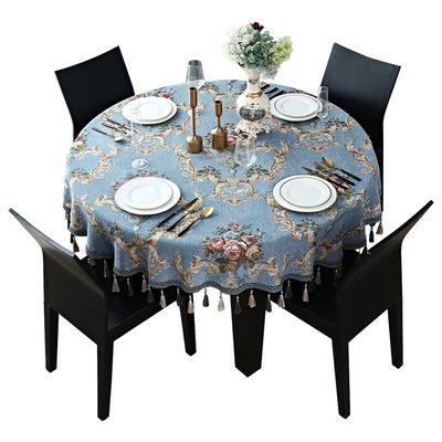 China New European Oilproof Chenille Tablecloth Jacquard Tablecloth Tassel Table Cloth for sale