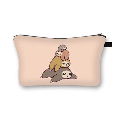 China Multi-Function Cute Travel Storage Bag Portable Sloth Water Proof Handbag Makeup Bag for sale